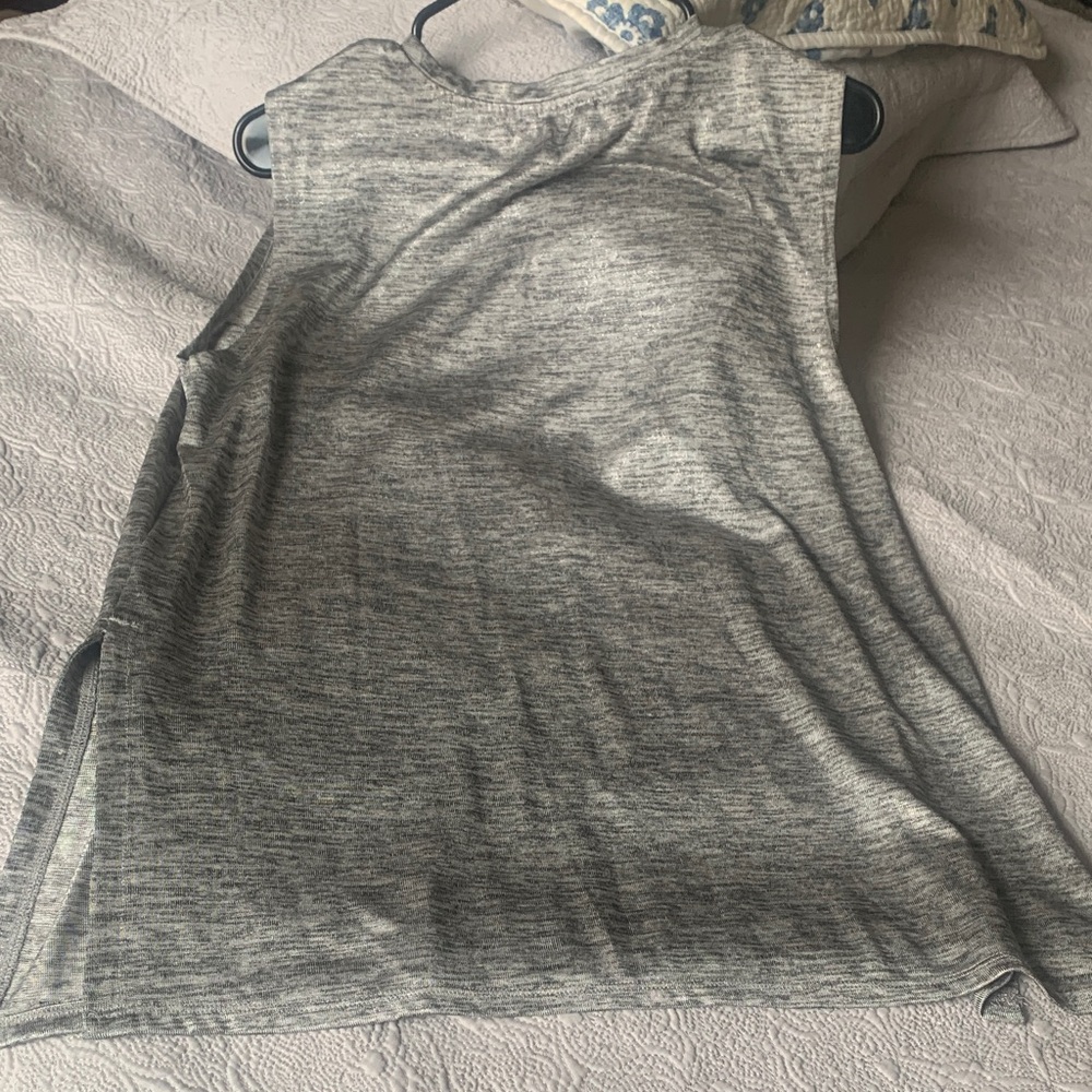 Monki Heather Gray silver Sleeveless Tank Top
